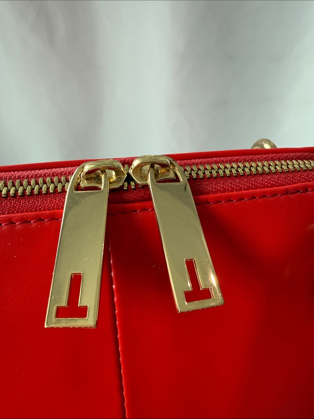 Ted Baker Petra Crystal Metal Bow Small Tote in Bright Red - Picture 12 of 17